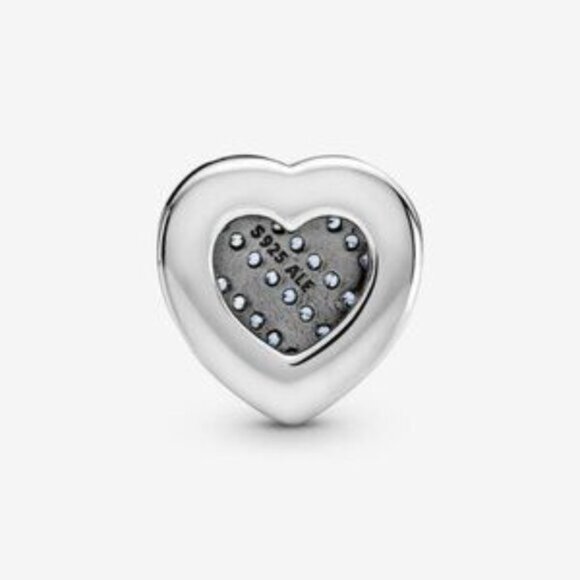 Pandora Blue Pav?? Heart Clip Charm - Picture 2 of 5
